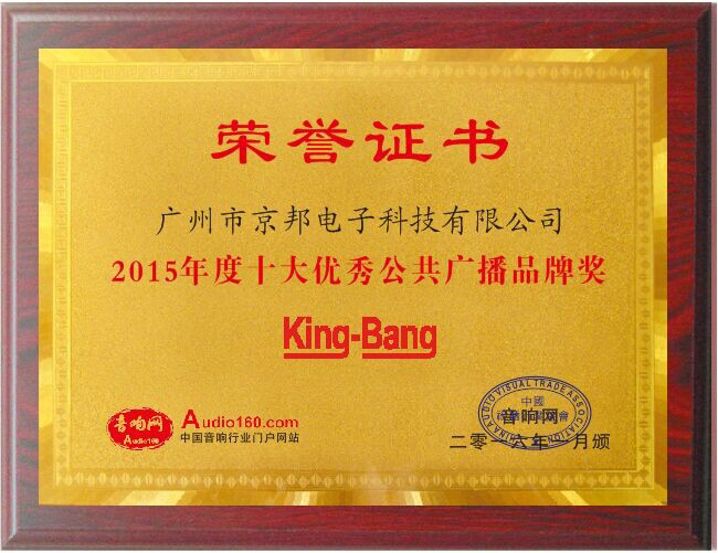 2015年十大公共广播品牌