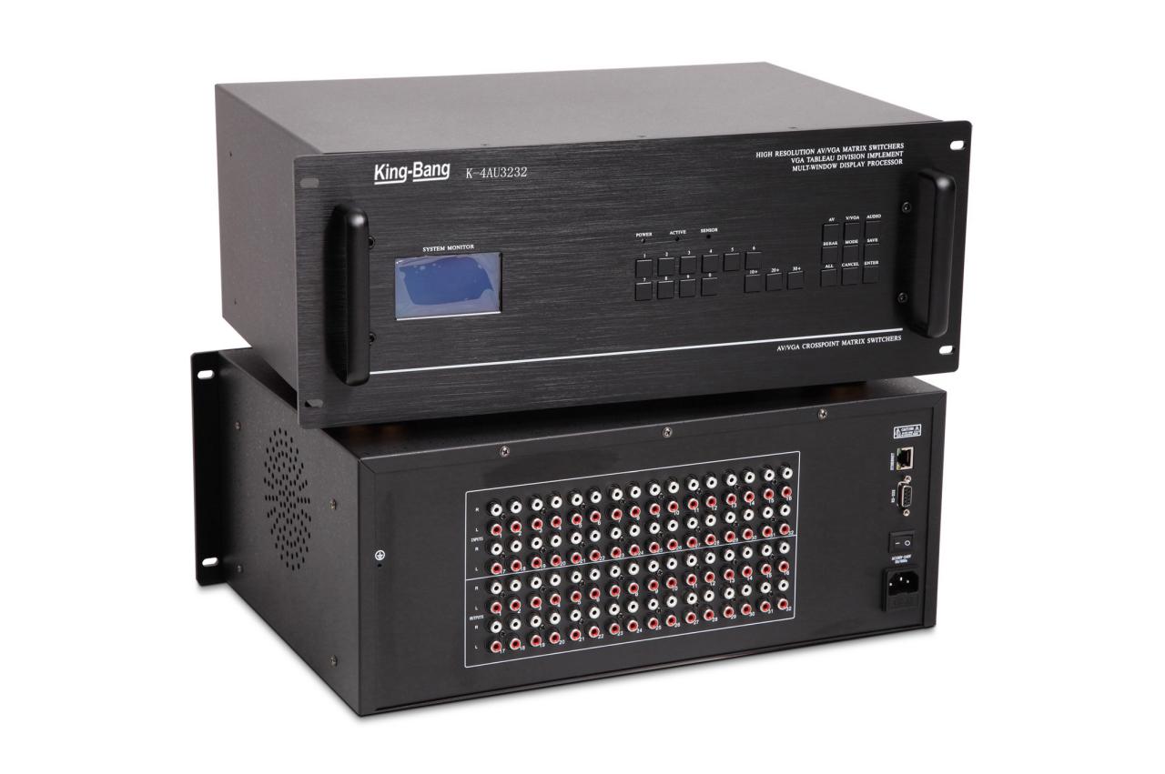 AUDIO六十四进六十四出音频矩阵K-4AU6464
